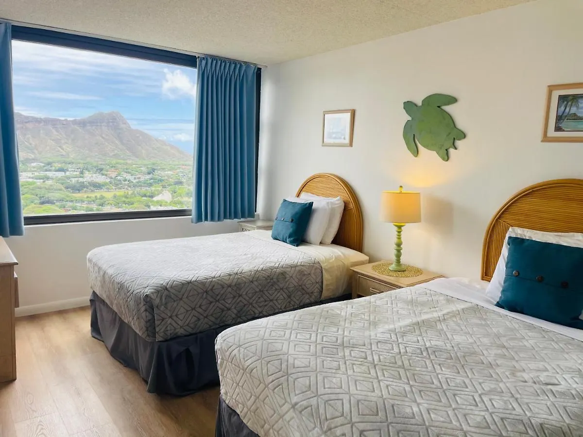 Waikiki Banyan 3411 Ocean View - Free Parking Apartment Honolulu